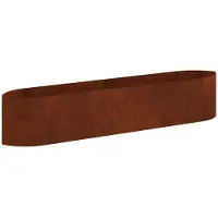 vidaXL Jardinière surélevée pour le jardin, en acier résistant aux intempéries, 220 x 40 x 40 cm, acier