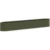 vidaXL Jardinière surélevée pour le jardin, vert olive, 300 x 40 x 40 cm, en acier
