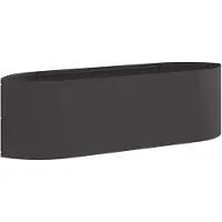 vidaXL Jardinière surélevée pour le jardin, noire, 140 x 40 x 40 cm, en acier