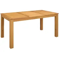 vidaXL Table de salle à manger 150 x 85 x 75 cm en bois massif de chêne naturel, rectangulaire