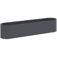 vidaXL Jardinière surélevée pour le jardin, anthracite, 200 x 40 x 40 cm