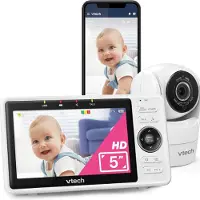 Vtech Babyphone WiFi 5 pouces HD 1080p avec objectif grand angle