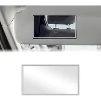 OEM Miroir de voiture portable et autocollant, universel, 15 x 8 cm (carré), miroir de courtoisie pour l'habitacle