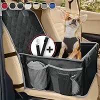 Famanu Protection pour chien, siège arrière de voiture, noir/gris