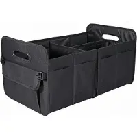 OEM Organiseur de coffre pliable pour SUV, avec plusieurs compartiments et sangles réglables (noir).