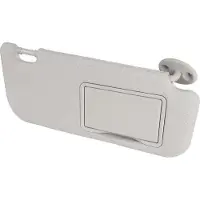 OEM Pare-soleil avec miroir de courtoisie pour côté conducteur gauche - Gris - Compatible avec les modèles à conduite à gauche - Gris - Pour côté conducteur - Compatible avec la Levin 14-19.