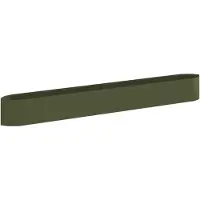 vidaXL Jardinière surélevée pour le jardin, vert olive, 380 x 40 x 40 cm, en acier