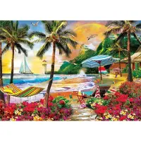 Master Pieces Puzzle Paradise Beach Hawaiian Life 500 pièces Puzzle Fun