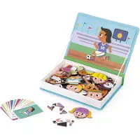 Janod Jeu couleur et forme Magnéti’Book Sports
