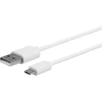 ESTUFF Câble MicroUSB 1m Blanc
