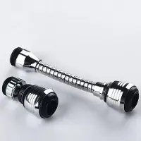 OEM Deux rallonges de robinet pour la cuisine, embout de robinet, rallonge de robinet économe en eau pivotant à 360°, adaptée à la cuisine et à la salle de bains