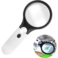 OEM Loupe de grossissement manuel 30x avec 3 lampes LED, loupe éclairée, pour la lecture, les bijoux, les travaux manuels