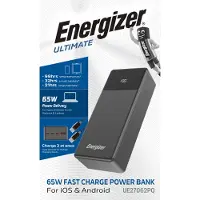 Energizer UE27062PQ banque d'alimentation électrique Lithium Polymère (LiPo) 27000 mAh Noir