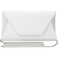 OEM Pochette en cuir blanc pour femme, petit format