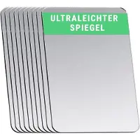 OEM Miroir rectangulaire double face ultrafin en acrylique, idéal pour le bricolage, les voyages, les sacs à main et les produits de beauté - 10,0 x 15,0 cm