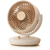 Zimilo Ventilateur de table avec 3 vitesses, fonction d'oscillation automatique à 120°, diffuseur d'air à angle réglable pour le bureau et la maison, Plug & Play