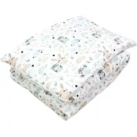 TupTam Ensemble de literie à motifs pour enfants : couette toutes saisons, couette, oreiller et taie d'oreiller (2 pièces), couleur : lapin / chouette, dimensions : 135 x 100 cm