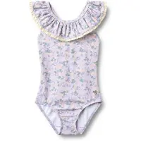 Wheat Maillot de bain 'Doris' jade / violet clair / violet foncé / orange