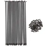 Bsd Butted Spokes 40 Units Noir 190 mm
