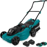 Vonroc Tondeuse à gazon sans fil 40V - 38 cm - 2 batteries 2.0Ah et chargeur double inclus