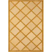 My Flair Tapis Mara III, 160x230 cm, couleur jaune, en polypropylène, idéal pour l'intérieur comme pour l'extérieur