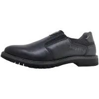 Bugatti Caj : chaussures pour hommes, chaussures de ville, mocassins, couleur noire, style décontracté