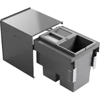 Hailo Collecteur de déchets 3608601 Cargo Aqua 2x 13 litres