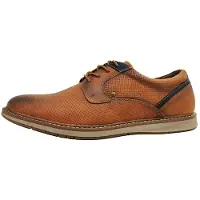 Post Xchange : Chaussures pour hommes, chaussures à lacets, couleur marron, style décontracté