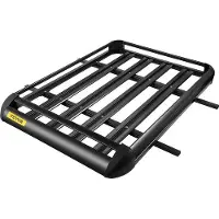 OEM Barres de toit universelles en aluminium noir, 100 kg