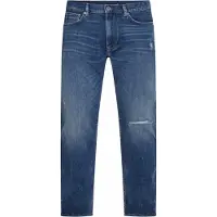 Tommy Hilfiger Hommes, Jeans, Jeans Tapered Houston pour hommes, Bleu, (W30/L32)