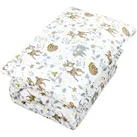 TupTam Ensemble de literie à motifs pour enfants : couette toutes saisons, taie d'oreiller et oreiller plat (2 pièces), couleur : Animaux sauvages, dimensions : 135 x 100 cm