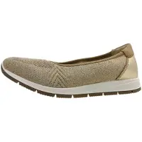 Imac Chaussures pour femmes, chaussures basses, mocassins, couleur or, style décontracté