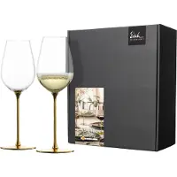 Eisch 2 Verres universels 543/7, rafraîchissants et légers, gamme ESSENCA SENSISPLUS GOLD EDITION, référence 15434070/180017