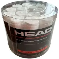 Head Racket Padel Pro Perforated 60pcs Display Box Overgrip Blanc
