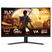 AOC Écran PC Incurvé Gamer 32", FHD, 260Hz OC, Dalle VA, 0.3ms, Adaptive-Sync, C32G42ZE