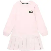 Lacoste Kids French Terry Long Sleeve Dress Rose 16 Years Fille