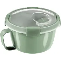 Curver Boite SMART TO GO ECO, 900 ml, avec anse, vert tendre, type mug 96x157x157 mm