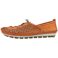 Gemini : Chaussures pour femmes, chaussures basses, mocassins, couleur rouge, style décontracté