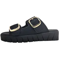 s.Oliver Chaussures de plage pour hommes , sandales confortables, tongs noires, style décontracté