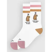 American Socks Chaussettes 'Be Capy - Mid High' blanc