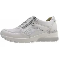 Waldlaufer Chaussures de sport pour femmes H-Clara, modèle à lacets, couleur blanche, style décontracté