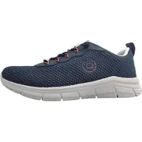 Bugatti Soa : chaussures de sport pour hommes, lacets, couleur bleue, style décontracté