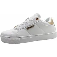Kangaroos K - Bottines pour femmes, modèle Cas Mily, lacets, couleur blanche, style décontracté