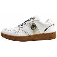 La strada : Chaussures de sport pour femmes, modèle à lacets, couleur blanche, style décontracté