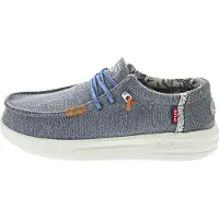 Fusion : Chaussures pour hommes, chaussures de loisirs, mocassins, bleu, style décontracté