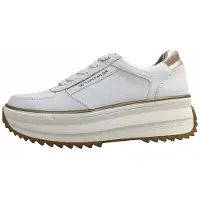Tom Tailor Chaussures de sport pour femmes , lacets, blanc, style décontracté