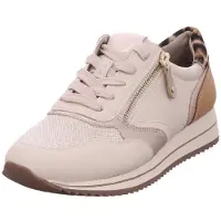 Jana Softline : chaussures de ville pour femmes, lacets, couleur beige, style décontracté
