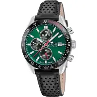 Lotus Montre à affichage analogique vert