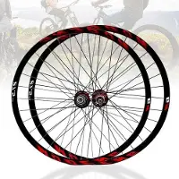 OEM Jeu de roues pour VTT - Vélos tout-terrain - Jantes rouges à double paroi - 275 pouces