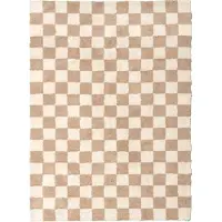 FRAAI Tapis rétro | Gambit Beige/Blanc | 230x330cm | Blanc | Rectangulaire | Tapis